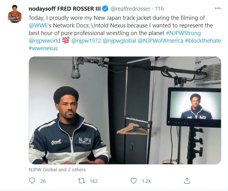 Fred rosser tweet